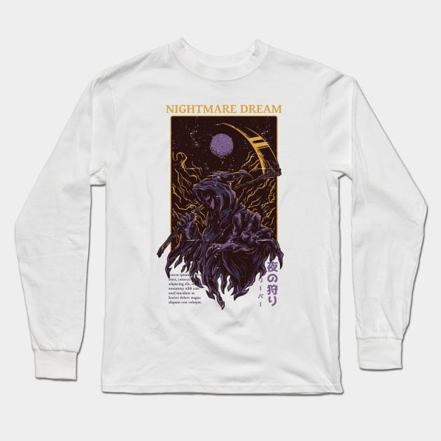 Nightmare Dream Long Sleeve T-Shirt by teebarclub